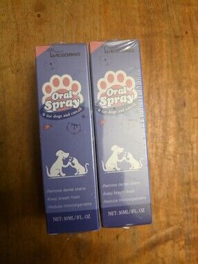 Teeth Cleaning Spray for Pet, 30ml Pet Breath Freshener Spray Care Cleaner, Dog
